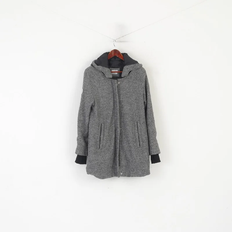 Massive Deals Kangaroos Women 14 40 M Coat Gray Full Zipper Hooded Lined Classic Sport Top