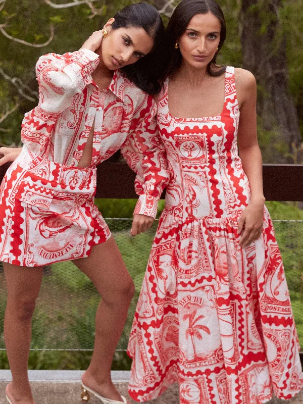 Year-End Sale BERMUDA POST MAXI DRESS