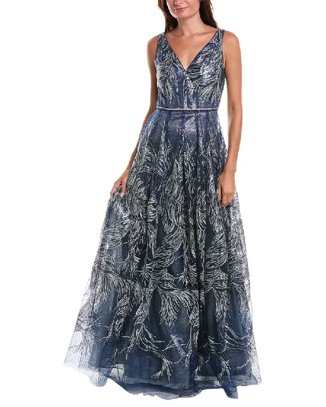 Savings Galore Rene by Rene Ruiz Collection Sequin Gown