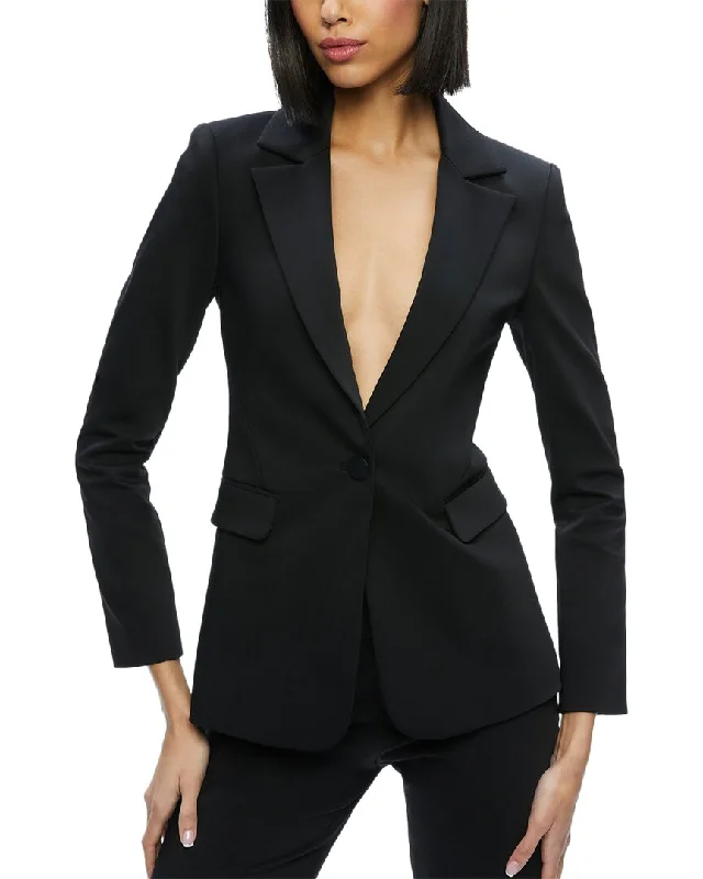 alice + olivia Macey Fitted Blazer