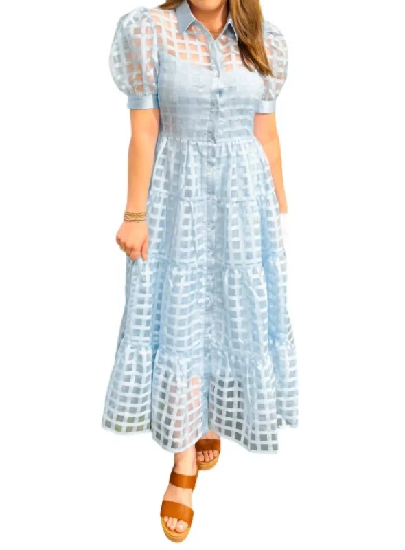 Buy Now Francesca Dress In Powder Blue