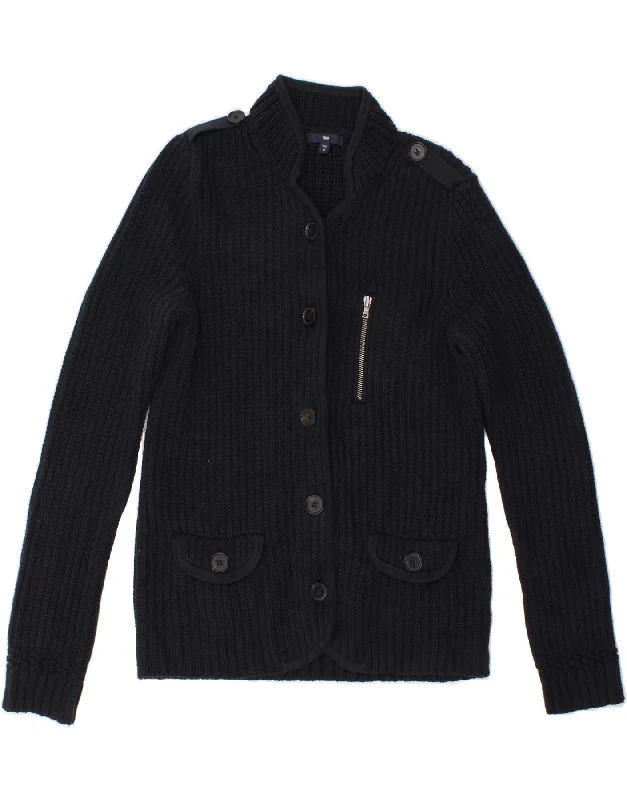 Final Markdown GAP Womens Cardigan Sweater UK 14 Medium Navy Blue Cotton