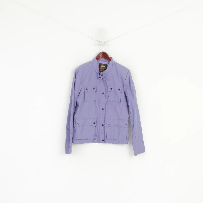 Steals and Deals La Martina Saddlery Women XL (M) Jacket Purple Nylon Lightweight Polo Argentino Top