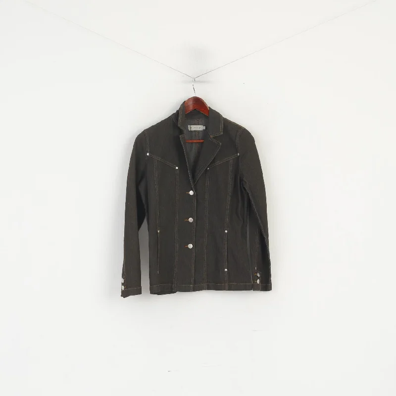 Special Discount Micha Women 36 S Denim Jacket Brown Cotton Vintage 90s Classic Jeans Blazer