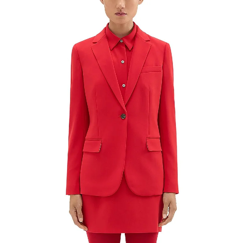 Womens Formal Office One-Button Blazer