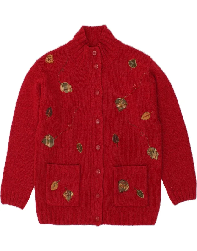 Savings Galore TULCHAN Womens Cardigan Sweater UK 14 Medium Red Wool