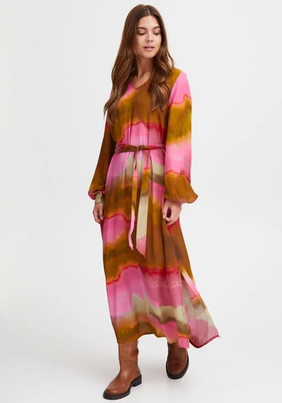 Value Deals Fransa Ombre Print A-Line Maxi Dress, Pink Multi