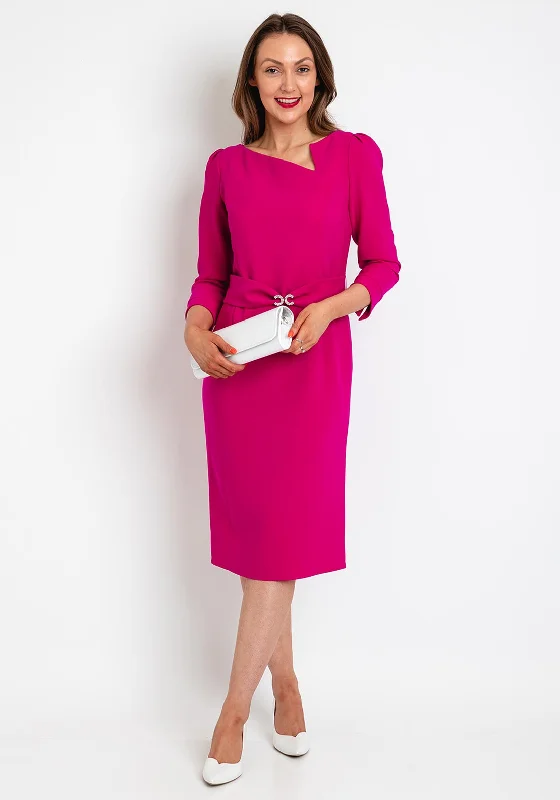 Flash Sale Claudia C Riesling Pencil Dress, Fuchsia