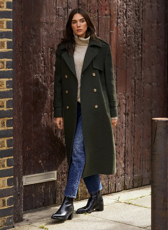 Don't Miss Ingrid Belted Wool Trench Coat