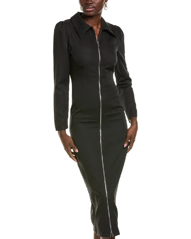 New Markdowns To My Lovers Front Zip Maxi Dress