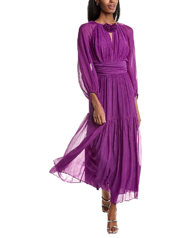 Major Savings ba&sh Chiffon Maxi Dress