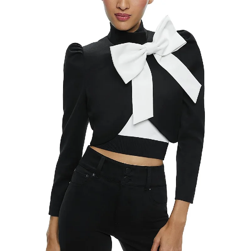 Womens Bow Cropped Bolero