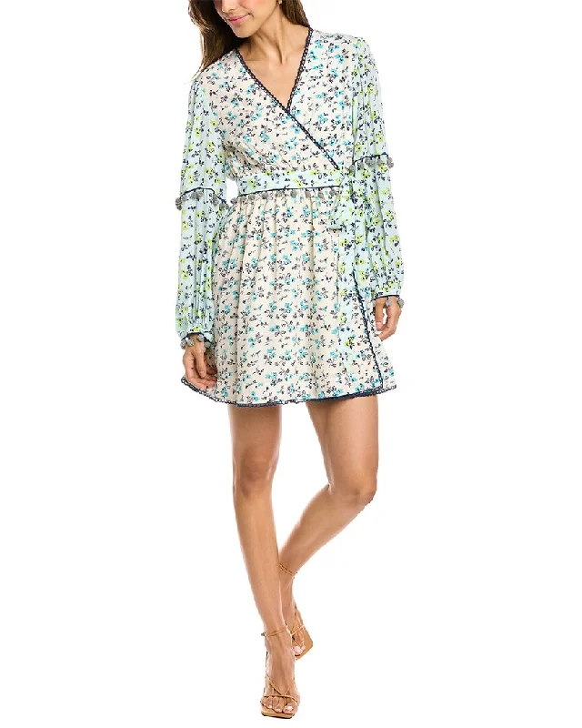 Ash & Eden Fara Mini Wrap Dress