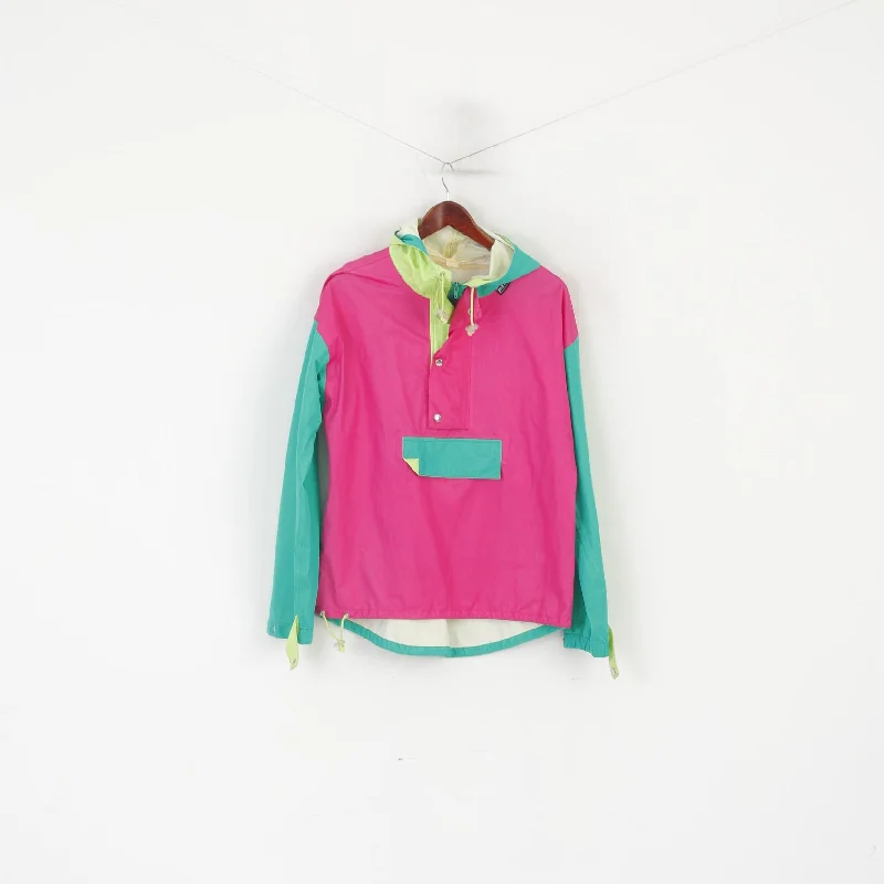 Closeout Sale Vintage Women M Pullover Jacket Pink Gore-Tex Hooded Outdoor Retro Top