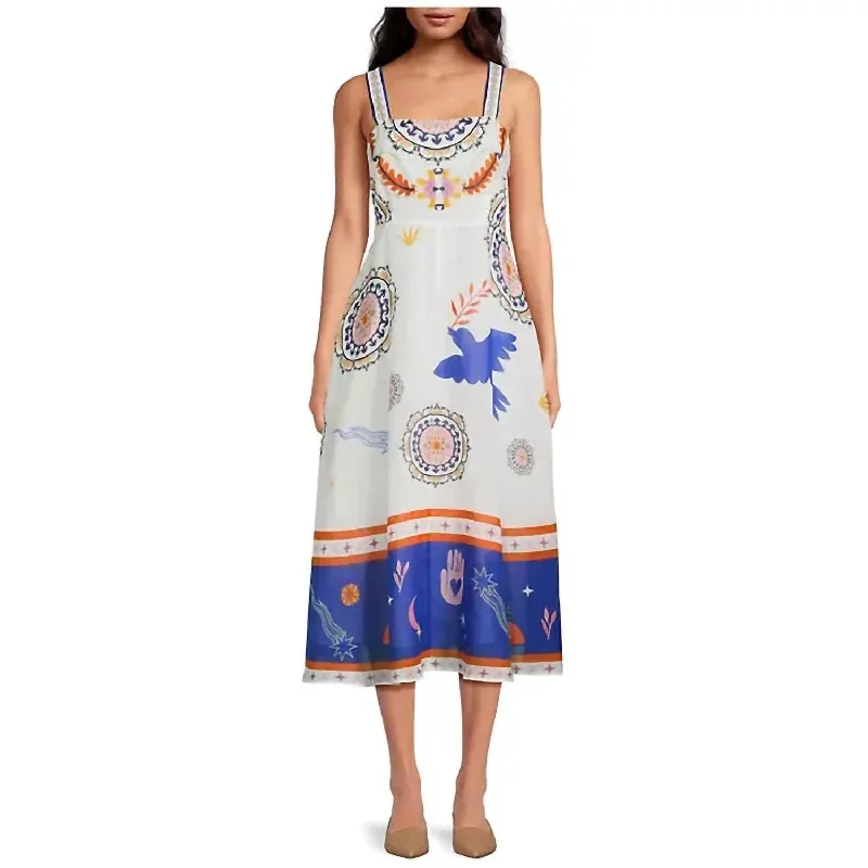 Deep Discounts Luisa Midi Dress In Noritzu