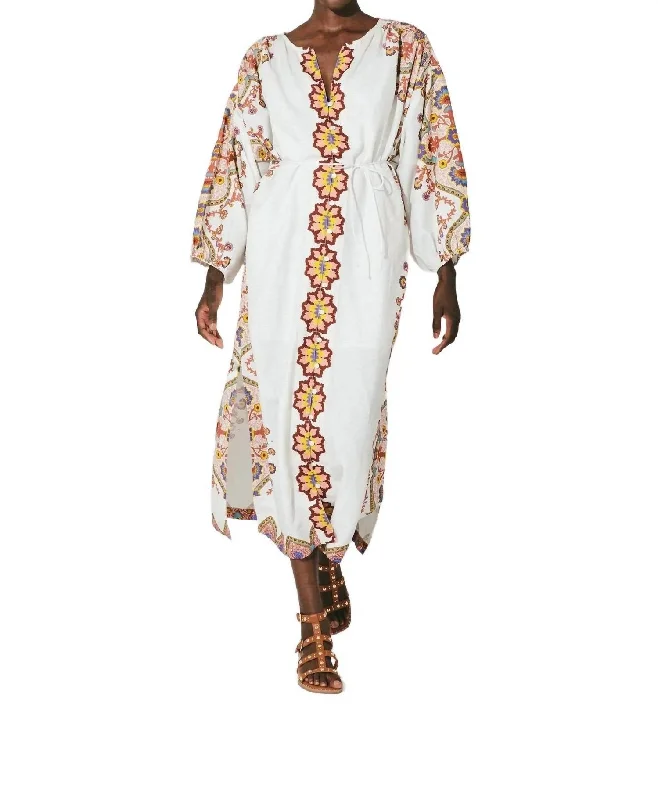 Weekend Special Kaila Midi Kaftan In White