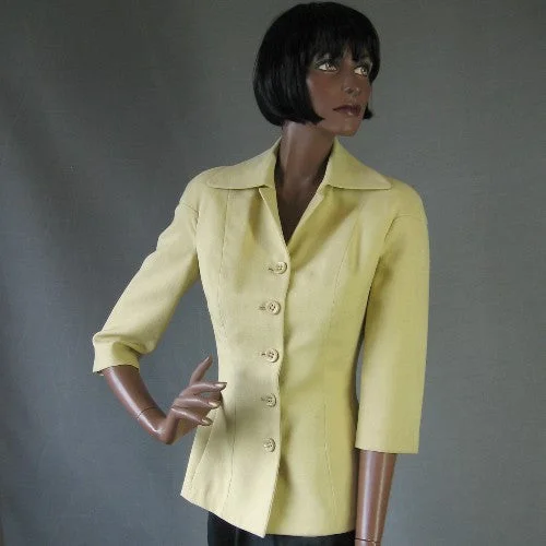 Doorbuster Deal 50s Women's Jacket Vintage Curvy Suit Coat Bullocks Palm Beach Cloth Small to Medium VFG Doorbuster Deal 50s Women's Jacket Vintage Curvy Suit Coat Bullocks Palm Beach Cloth Small to Medium VFG