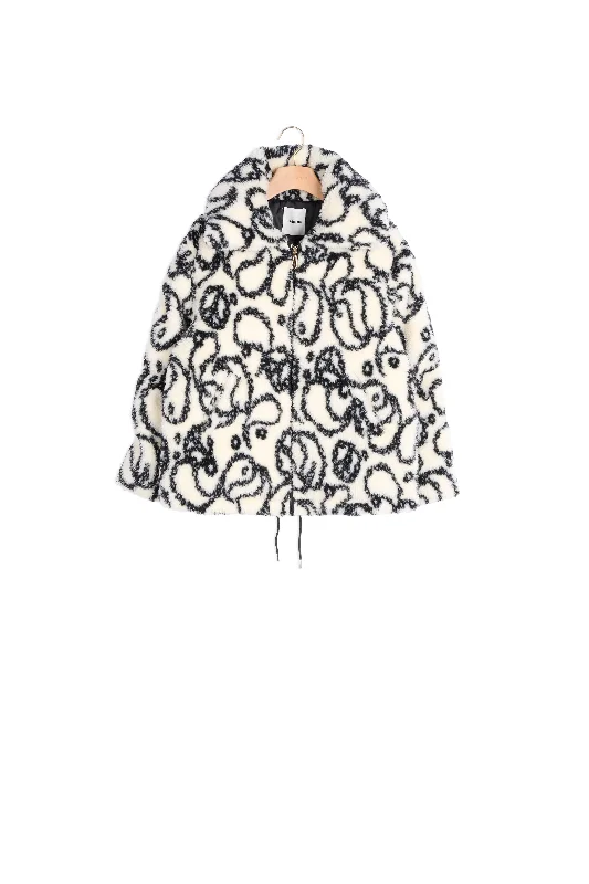 Midnight Madness Doudoune oversize en fausse fourrure