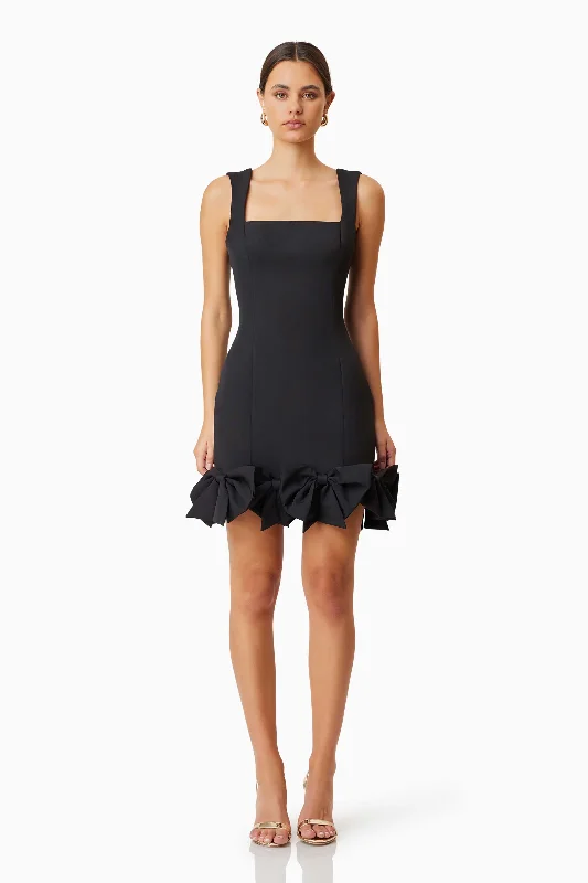 Limited Time Offer Kennedy Mini Bow Dress In Black
