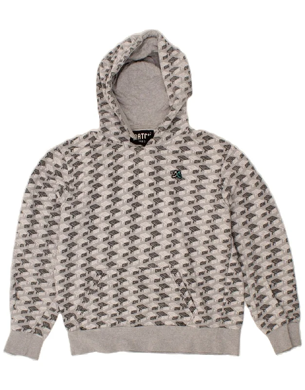Special Savings DATCH Womens Abstract Pattern Hoodie Jumper UK 18 XL Grey Cotton