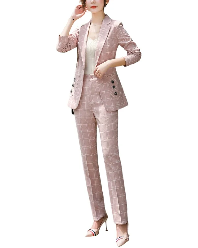 Bossy Chic 2pc Blazer & Pant Set