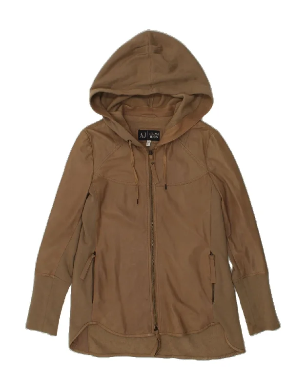 Must-Have Deals ARMANI JEANS Womens Zip Hoodie Sweater US 6 Medium Brown Sheepskin Must-Have Deals ARMANI JEANS Womens Zip Hoodie Sweater US 6 Medium Brown Sheepskin