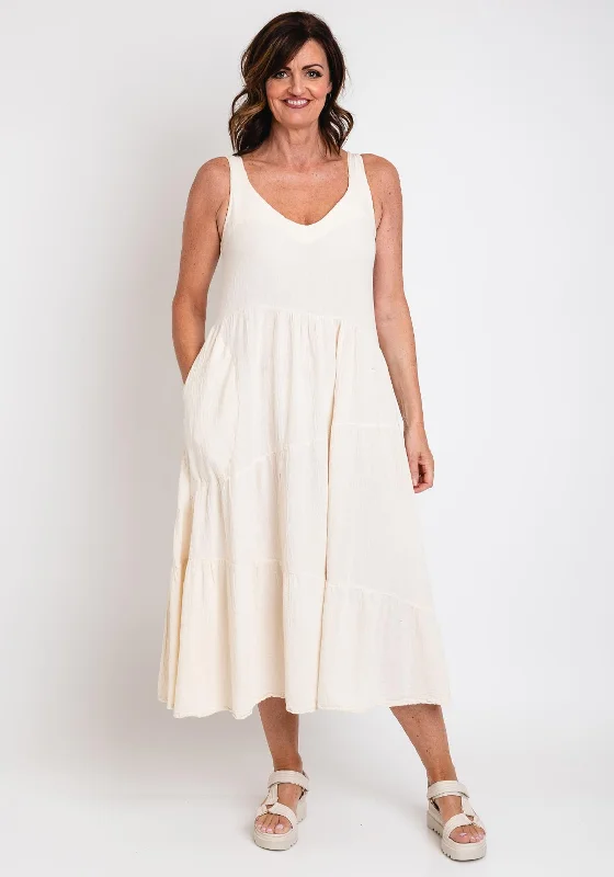 Limited Stock One Life Mar Sleeveless Maxi Dress, Bone