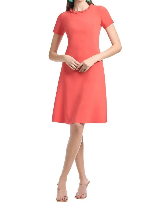 Mimi Dress In Coral