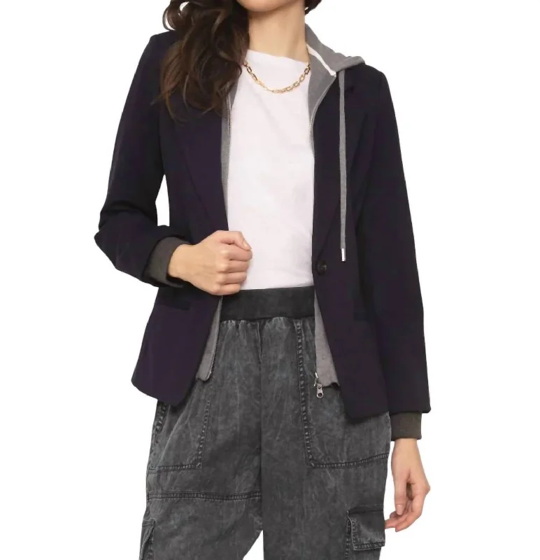 Avalon Ponte Dickie Blazer In Navy