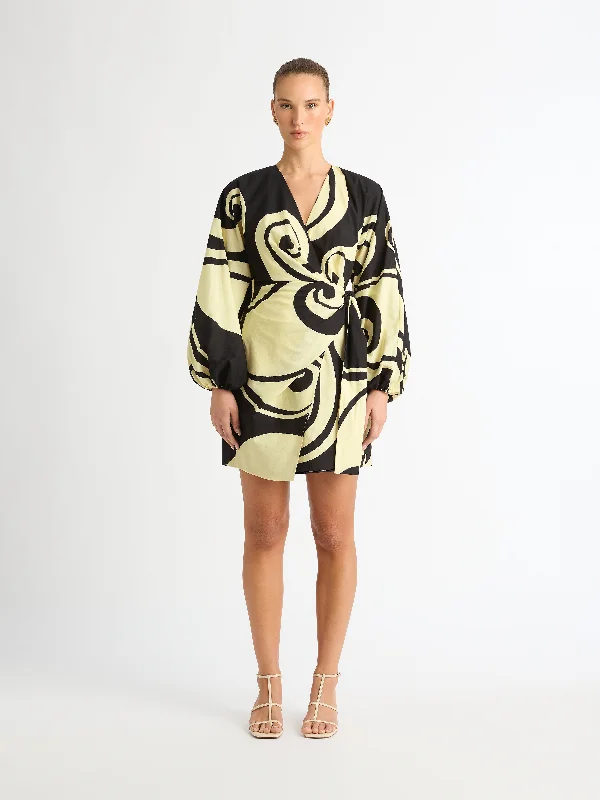 Great Deals OCEANIC SWIRL MINI DRESS