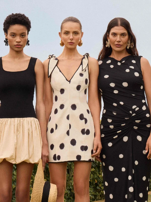 Exclusive Online Offer AUDREY SPOT MINI DRESS