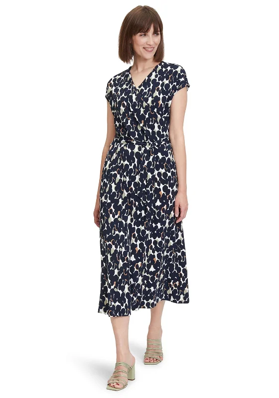 Year-End Sale Betty Barclay Wrap Print Midi Dress, Multi