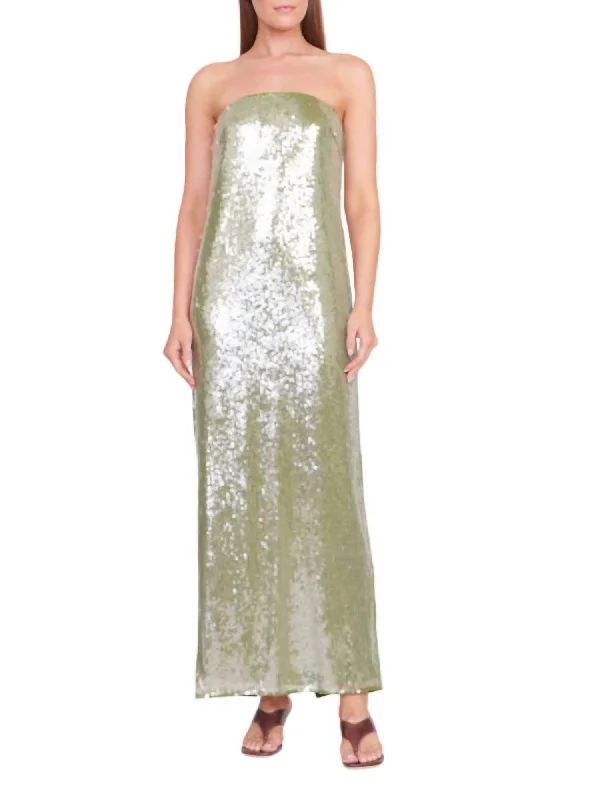 Now or Never Casey Maxi Dress In Garden Moss