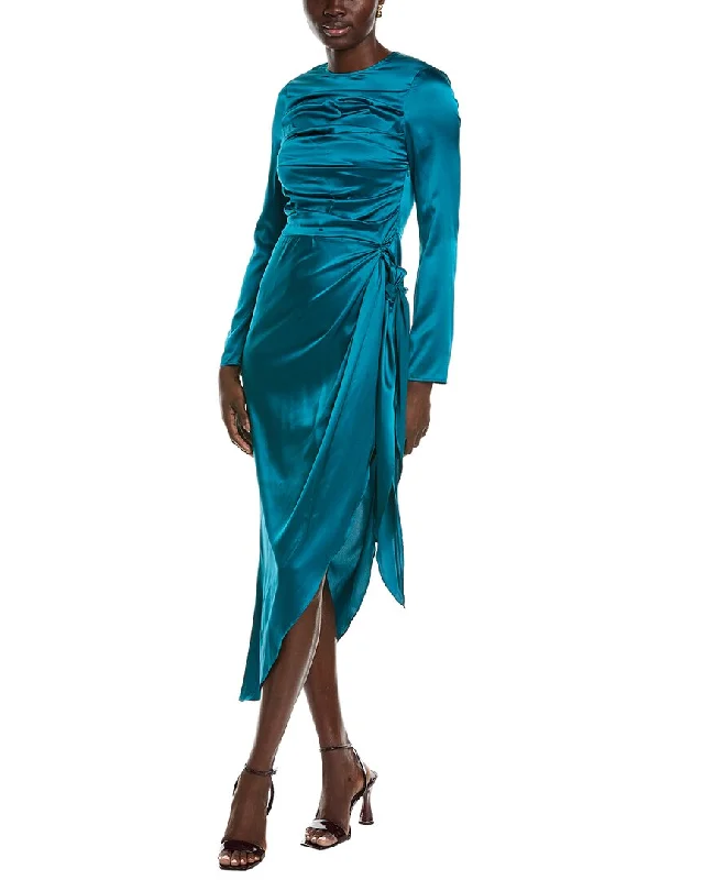Quick Sale AIIFOS Christy Silk-Blend Mini Dress