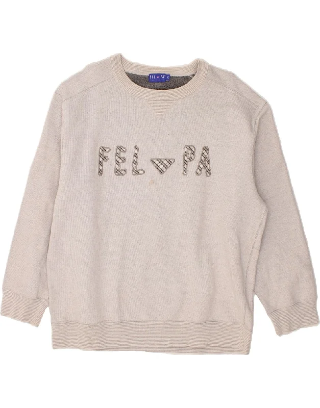 Midnight Madness VINTAGE Womens Graphic Sweatshirt Jumper UK 18 XL Grey