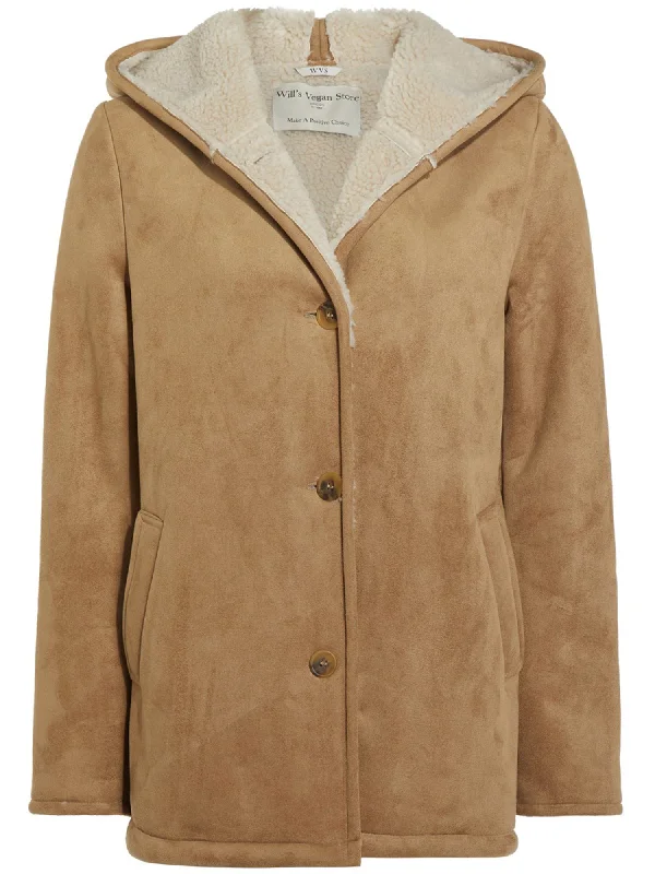 Don't Wait Recycled Vegan Shearling Coat