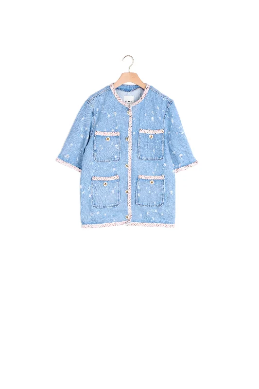 Doorbuster Deal Veste en jean à manches courtes
