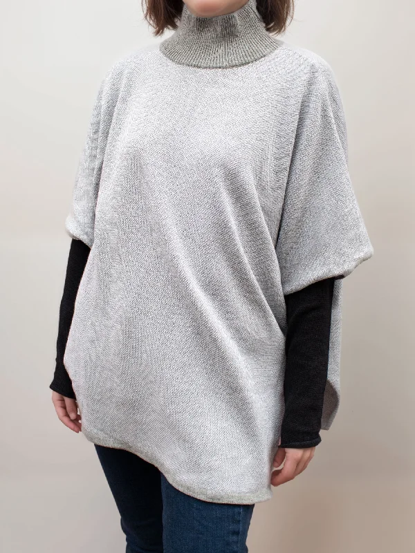 Price Break Recycled Knit Poncho