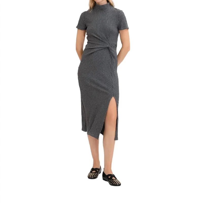 Reduced Prices Flint Dress In Charcoal Multi