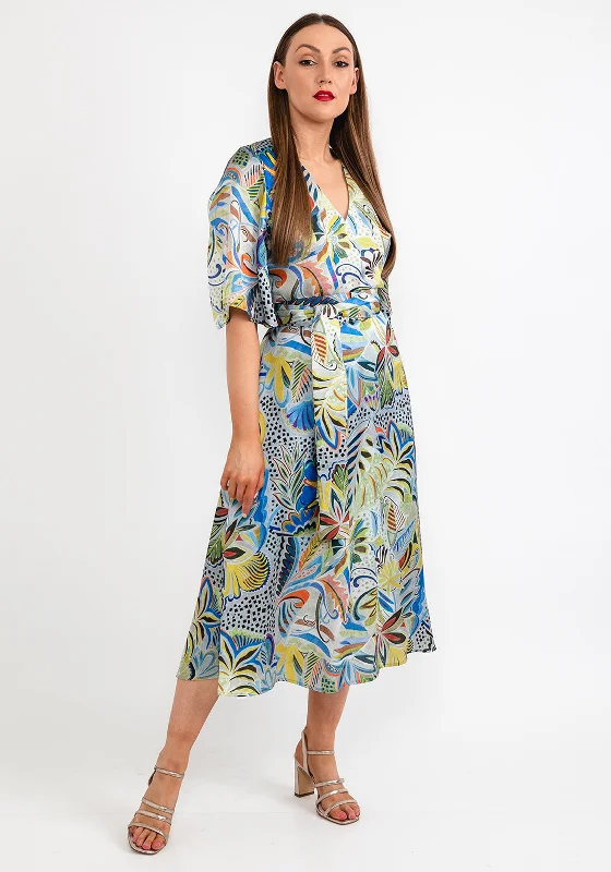 Best Deals Camelot Floral Print Midi Dress, Green Multi