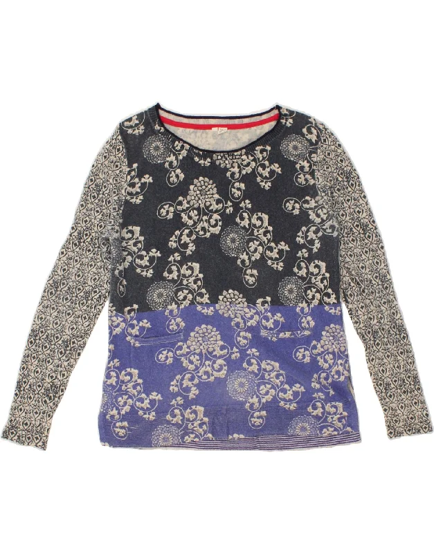 Deep Discounts WHITE STUFF Womens Boat Neck Jumper Sweater UK 10 Small Navy Blue Paisley Deep Discounts WHITE STUFF Womens Boat Neck Jumper Sweater UK 10 Small Navy Blue Paisley