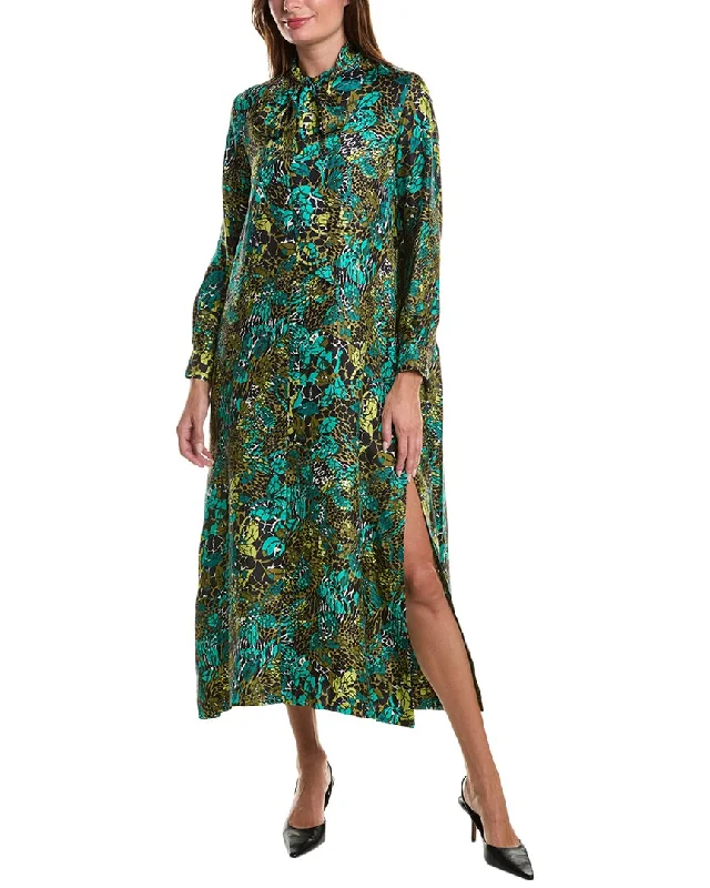 Act Now Max Mara Calate Silk Shift Dress