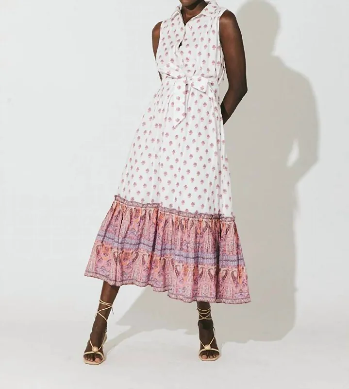 Price Rollback Nayeli Ankle Dress In Mahal Print