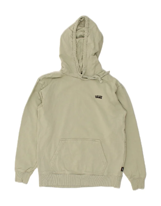 Bargain Prices VANS Womens Hoodie Jumper UK 6 XS Grey Cotton