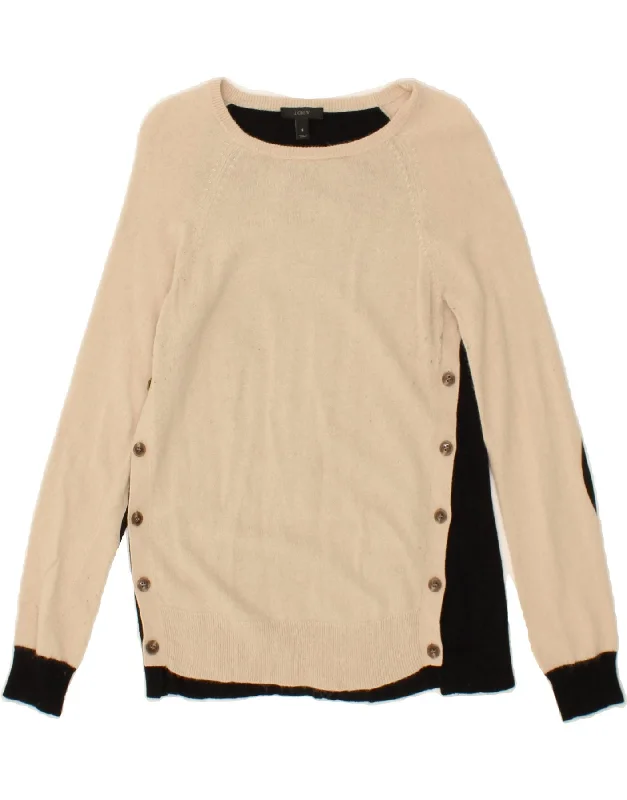 Get It Before It’s Gone J. CREW Womens Boat Neck Jumper Sweater UK 10 Small Beige Colourblock Get It Before It’s Gone J. CREW Womens Boat Neck Jumper Sweater UK 10 Small Beige Colourblock