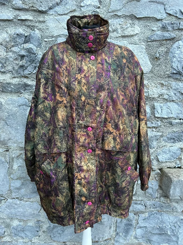 80s brown&purple jacket uk 16-18