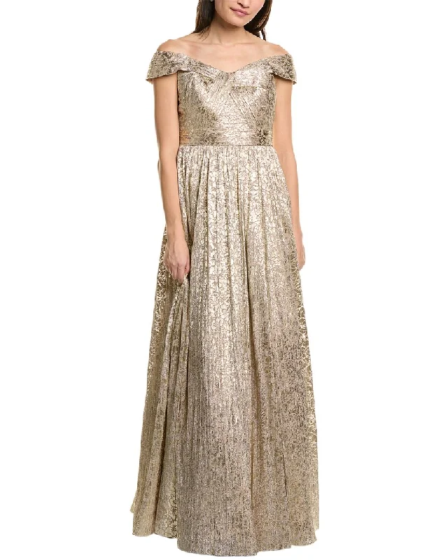 Aidan Mattox Off The Shoulder Gown