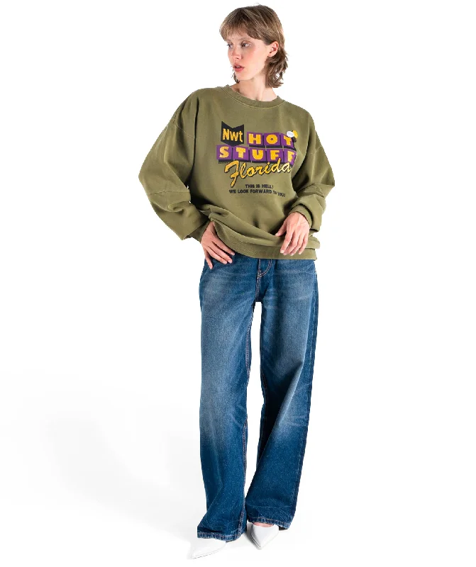 Low Prices Sweatshirt roller kaki "STUFF"
