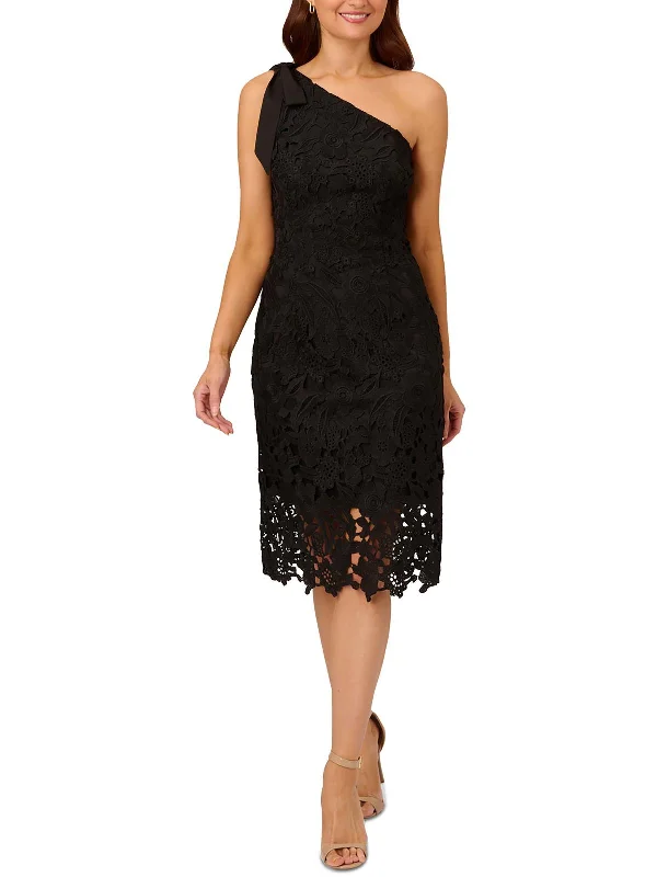 Early Bird Discount Womens Lace One Shoulder Cocktail And Party Dress