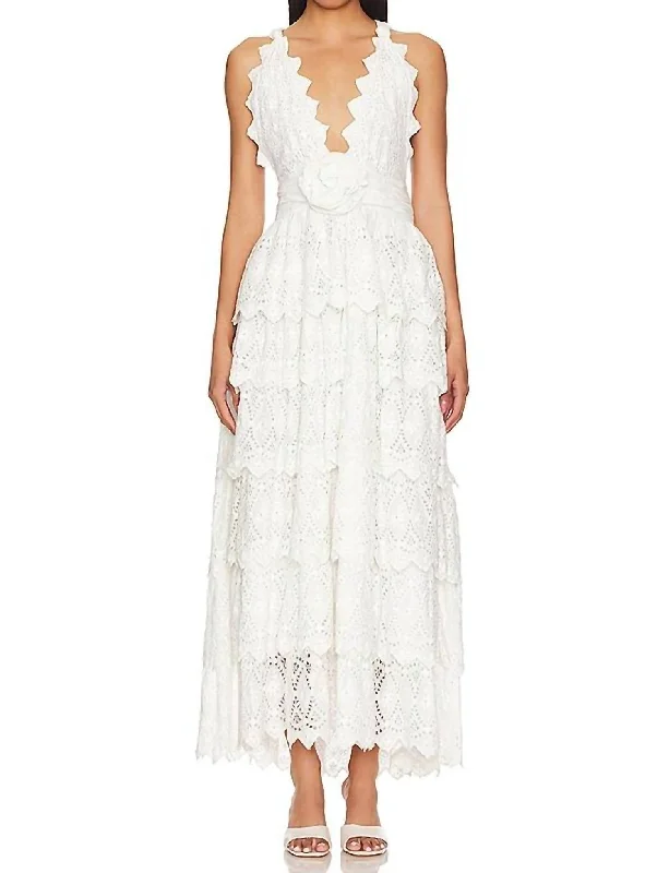 New Deals Nevis Maxi Dress In Off White